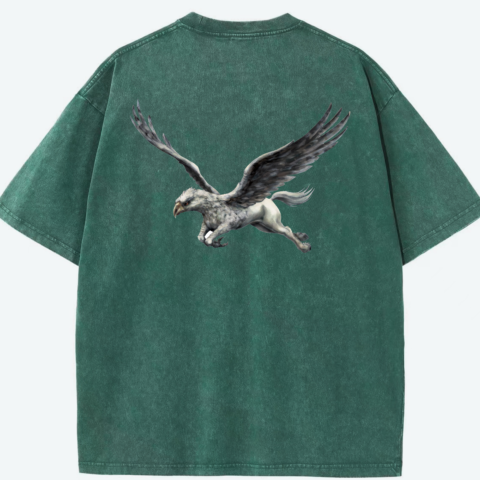 （画像用） Harry Potter ハリー・ポッターシリーズ 綿100% ヴィンテージ風 半袖Tシャツ（背面プリント）